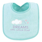Luvable Friends Unisex Baby Cotton Drooler Bibs with Fiber Filling, Unicorns And Mermaids, One Size