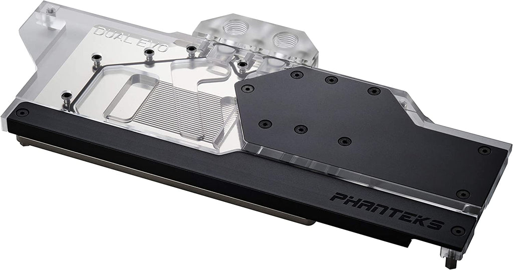 Phanteks Glacier Dual Evo PHGB2080ASDEVOBK01 For ASUS RTX 2080 2070 2060 SUPER Dual EVO Series Nickel Plated Acrylic Aluminum Cover Plate Digital RGB Full Water Block Black