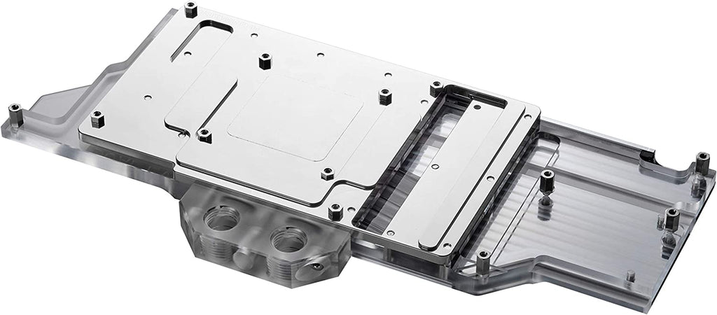 Phanteks Glacier Dual Evo For ASUS RTX 2080 2070 2060 Super Dual EVO Series Nickel Plated Acrylic Aluminum Cover Plate Digital RGB Full Water Block Chrome PHGB2080ASDEVOCR01