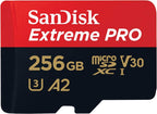 SanDisk Extreme Pro microSDXC UHS-I Memory Card with SD Adaptor SDSQXCD-256G-GN6MA