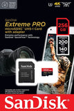 SanDisk Extreme Pro microSDXC UHS-I Memory Card with SD Adaptor SDSQXCD-256G-GN6MA