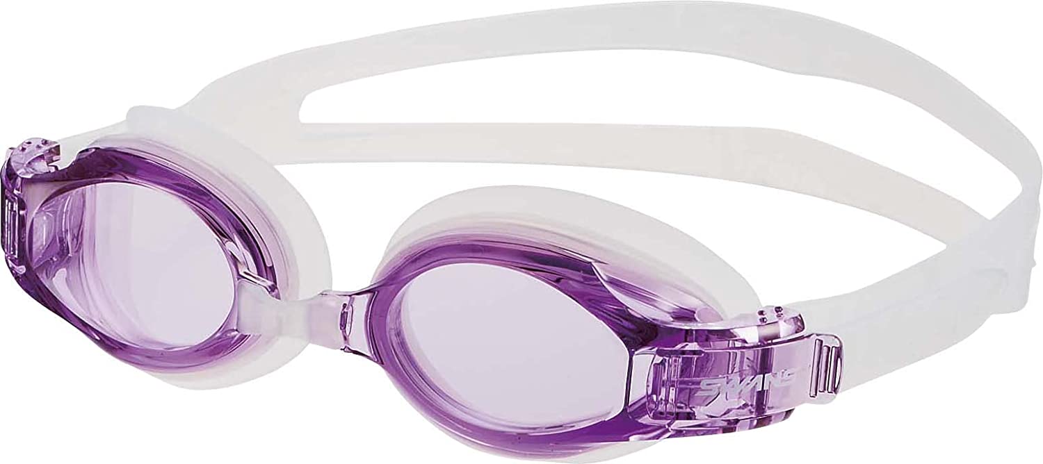 Swans SW 34 PUR Fitness Adult Easy Strap Adjustable Swim Goggles Purple Main image
