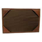 Burberry Notepad Beige Check Coated Canvas & Brown Leather