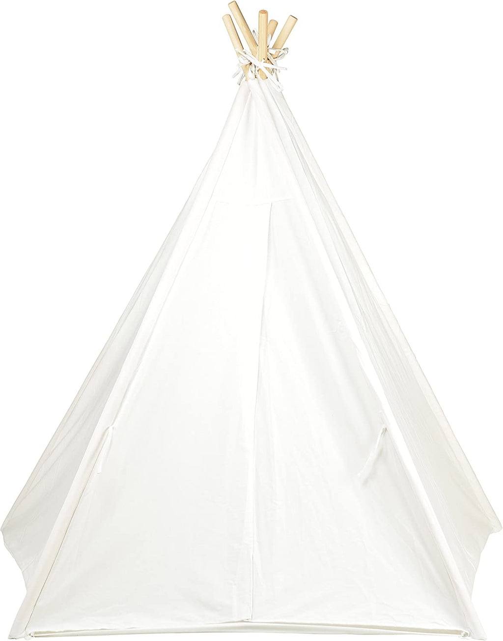 6ft Giant Teepee Play House of Pine Wood With Carry Case White