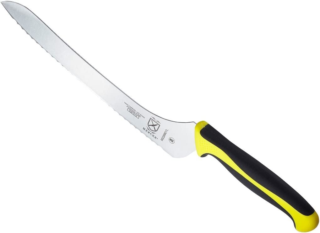 Mercer Culinary M23890YL Millennia Offset Wavy Edge Bread Knife 9 Inches Yellow Secondary image