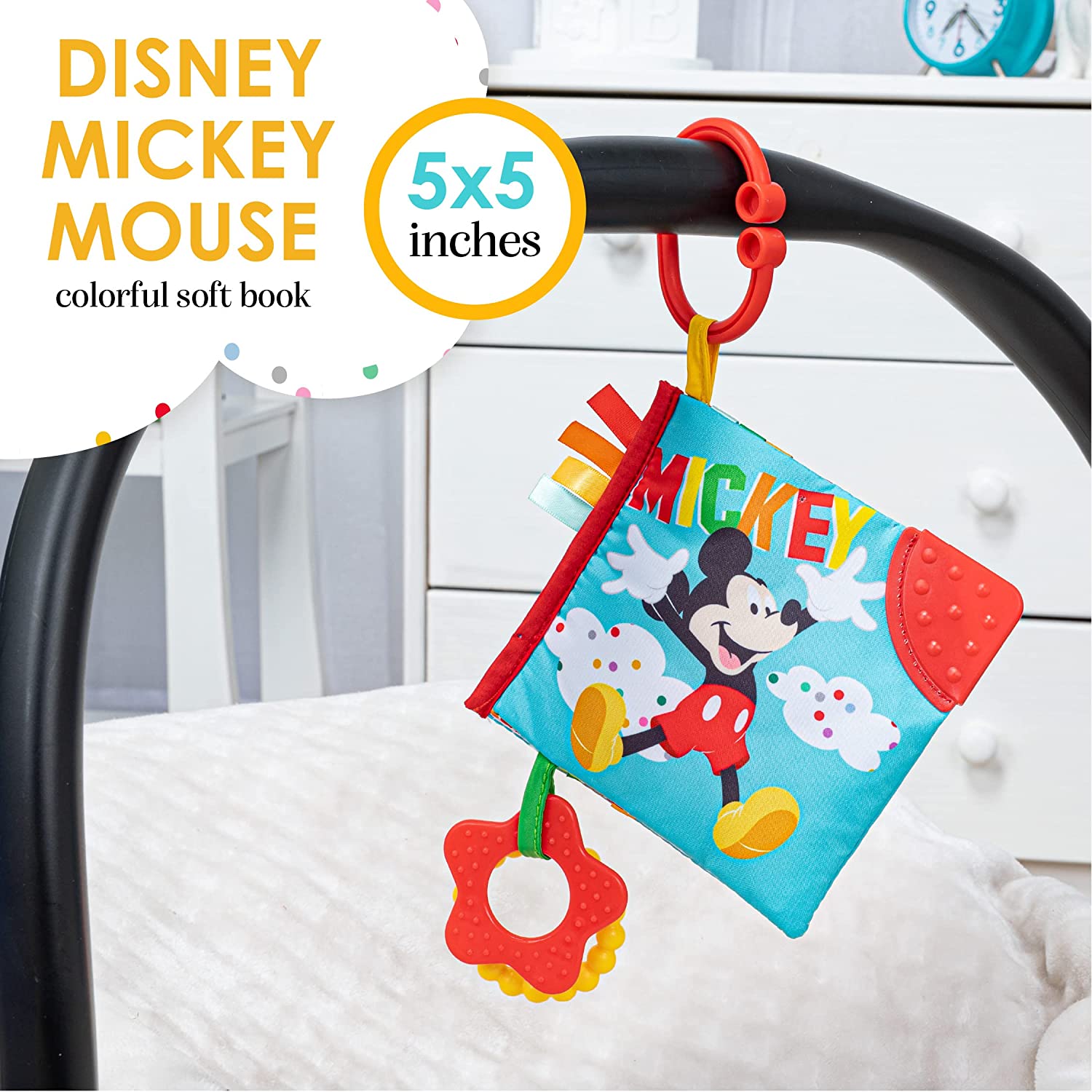 KIDS PREFERRED 79255 Mickey Mouse at The Park Soft Book for Babies Secondary image