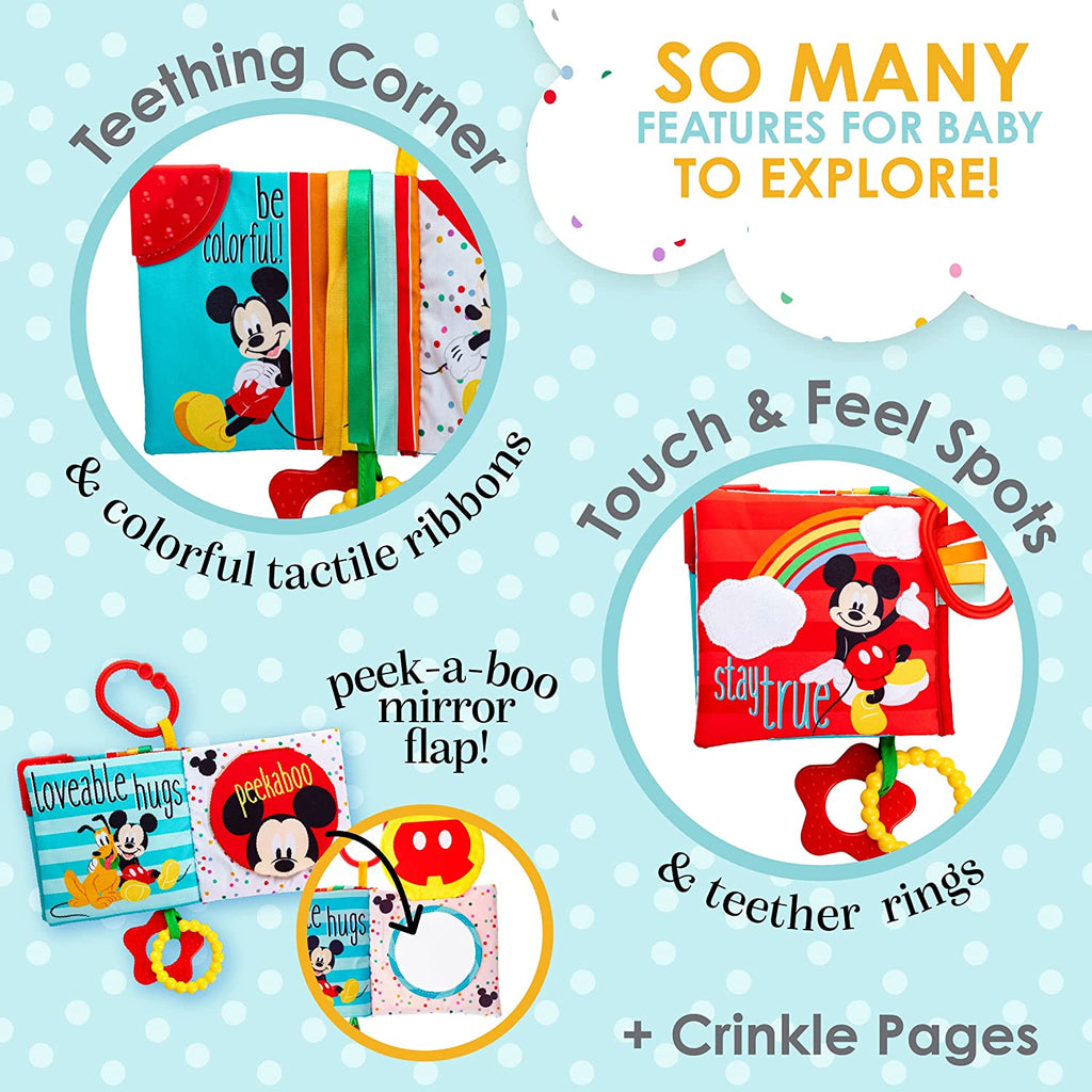 KIDS PREFERRED 79255 Mickey Mouse at The Park Soft Book for Babies