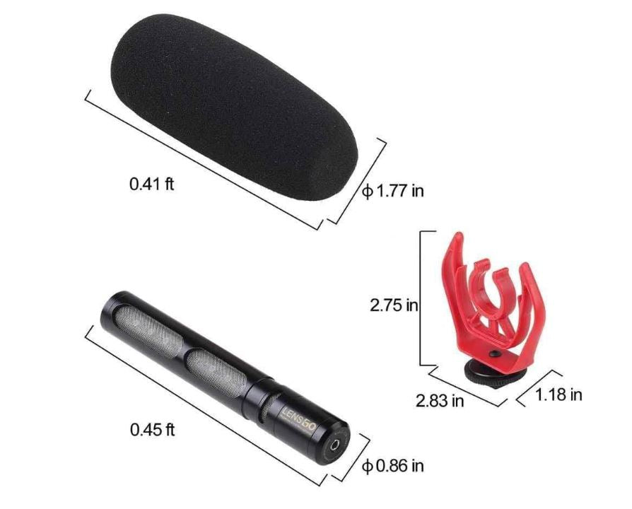 Lensgo Lg-Dmm1 Microphone 3M Range Cardioid Vlogging Live Stream Main image
