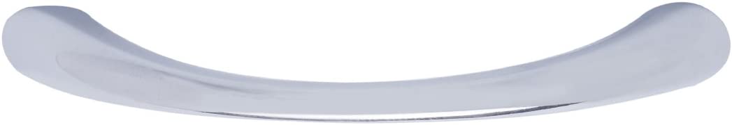 AmazonBasics Tapered Bow Cabinet Handle 3in Length 2.52in Hole Center Polished Chrome 10Pack