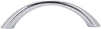 AmazonBasics Tapered Bow Cabinet Handle 3in Length 2.52in Hole Center Polished Chrome 10Pack
