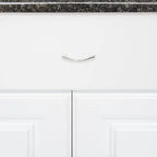 AmazonBasics Tapered Bow Cabinet Handle 3in Length 2.52in Hole Center Polished Chrome 10Pack