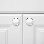 AmazonBasics Round Cabinet Knob 1.57in Diameter Polished Chrome 10Pack