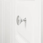 AmazonBasics Round Cabinet Knob 1.57in Diameter Polished Chrome 10Pack
