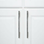 AmazonBasics Wide Die Cast Cabinet Handle 6.57in Length 6.3in Hole Center Antique Silver 10Pack