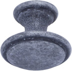 Amazon Basics Button Mushroom Cabinet Knob 1.25inch Diameter Antique Silver 10Pack