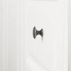 Amazon Basics Button Mushroom Cabinet Knob 1.25inch Diameter Antique Silver 10Pack