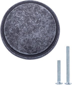 AmazonBasics Modern Wide Top Ring Cabinet Knob 1.52in Diameter Antique Silver 10Pack