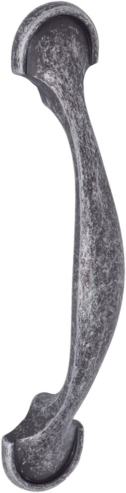 AmazonBasics Rounded Foot Cabinet Handle 4.63in Length 3in Hole Center) Antique Silver 10Pack Main image