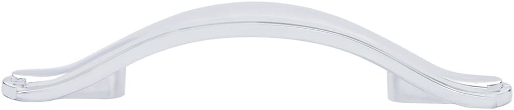 AmazonBasics Traditional Craftsman Cabinet Handle 5.13in Length 3in Hole Center Polished Chrome 10Pack