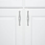 AmazonBasics Traditional Craftsman Cabinet Handle 5.13in Length 3in Hole Center Polished Chrome 10Pack