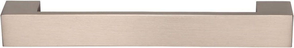 AmazonBasics Short Modern Cabinet Handle Drawer Pull 7.68in Length 6.3in Hole Center Satin Nickel 10Pack