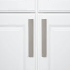 AmazonBasics Short Modern Cabinet Handle Drawer Pull 7.68in Length 6.3in Hole Center Satin Nickel 10Pack