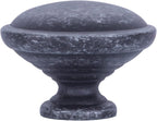 AmazonBasics Mushroom Cabinet Knob 1.19in Diameter Antique Silver 10Pack