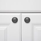 AmazonBasics Mushroom Cabinet Knob 1.19in Diameter Antique Silver 10Pack