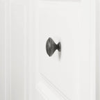 AmazonBasics Mushroom Cabinet Knob 1.19in Diameter Antique Silver 10Pack