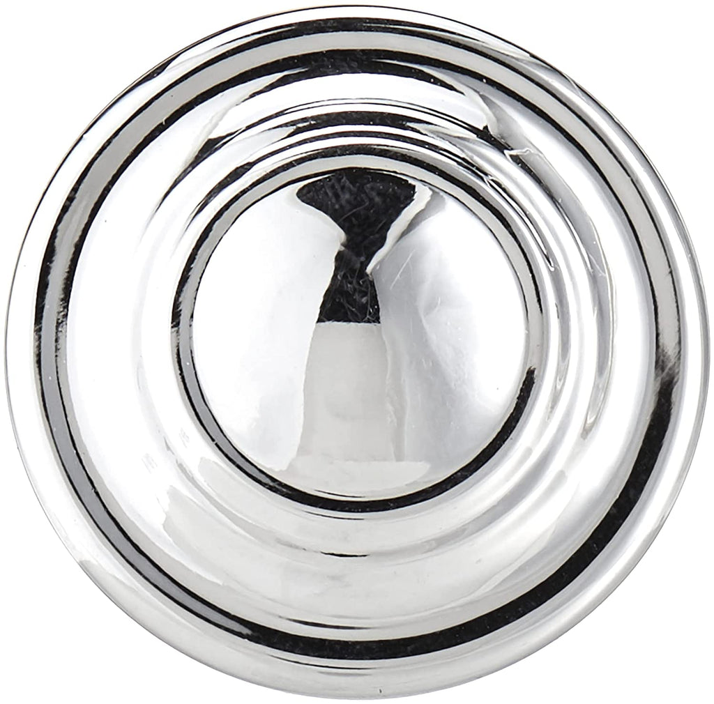 AmazonBasics Traditional Top Ring Cabinet Knob 1.25 Diameter Polished Chrome 25-Pack
