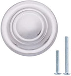 Amazon Basics Traditional Top Ring Cabinet Knob 1.25-inch Diameter Satin Nickel 50-Pack