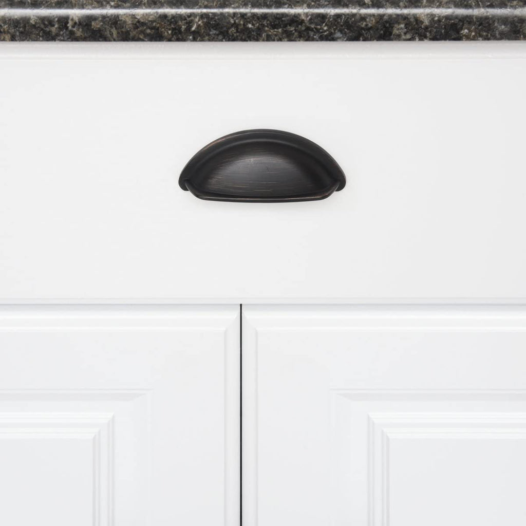 AmazonBasics Wide Bin Cup Drawer Pull, 3.69 Length 10 Pack