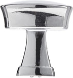 AmazonBasics Rounded Square Cabinet Knob 1.26 Diameter Polished Chrome 25-Pack