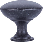 AmazonBasics Round Cabinet Knob 1.57in Diameter Antique Silver 10 Pack