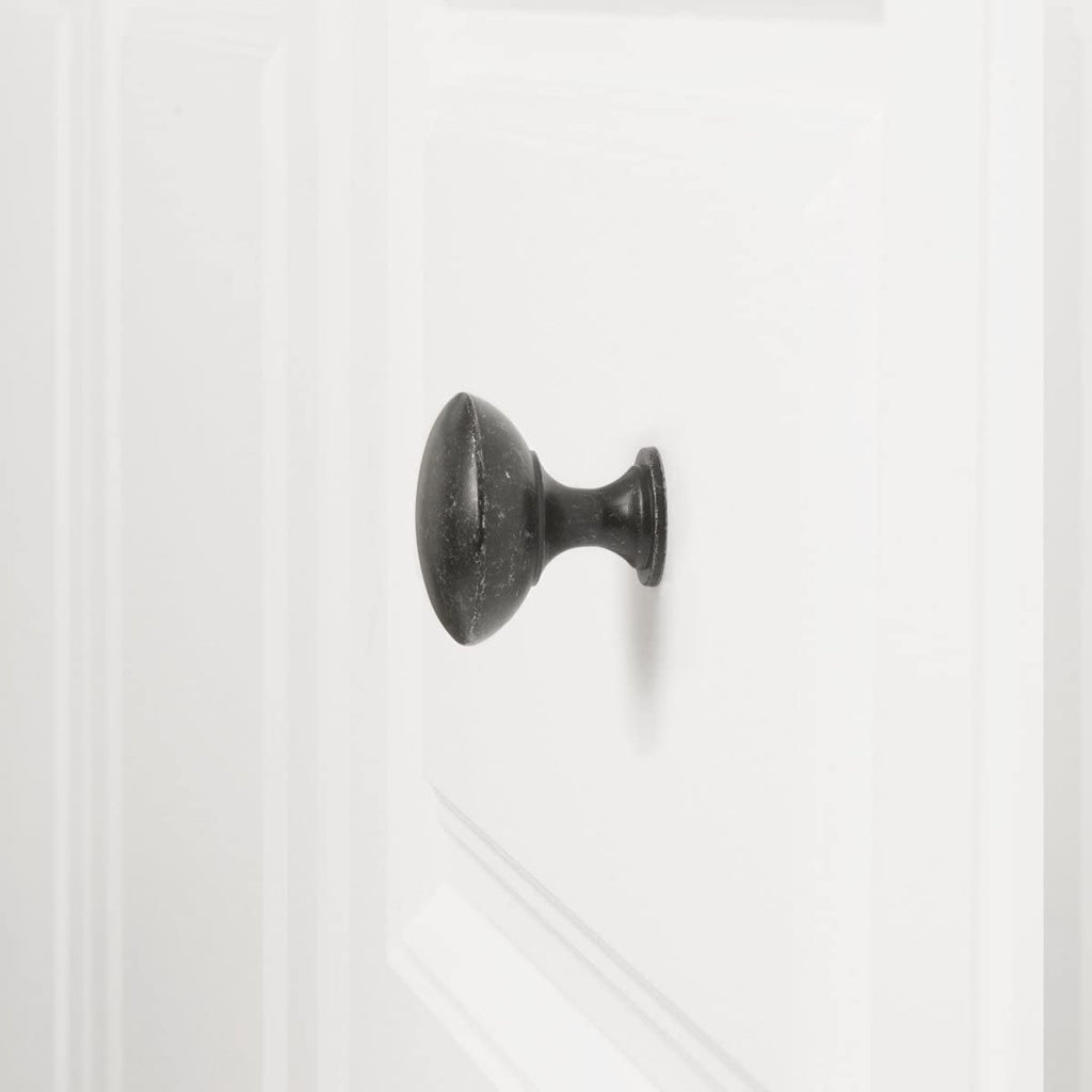 AmazonBasics Round Cabinet Knob 1.57in Diameter Antique Silver 10 Pack