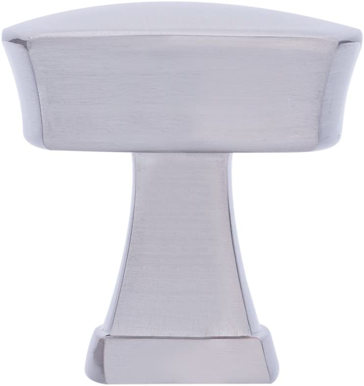 AmazonBasics Rounded Square Cabinet Knob 1.26IN Diameter Satin Nickel 10Pack Secondary image