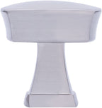 AmazonBasics Rounded Square Cabinet Knob 1.26IN Diameter Satin Nickel 10Pack