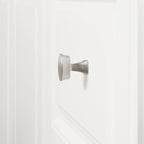AmazonBasics Rounded Square Cabinet Knob 1.26IN Diameter Satin Nickel 10Pack