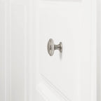 AmazonBasics Round Braided Cabinet Knob 1.25in Diameter Satin Nickel 10Pack