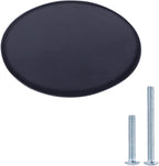 AmazonBasics AB1400FB10 Oval Cabinet Knob 1.44in Diameter Flat Black 10Pack