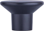AmazonBasics AB1400FB10 Oval Cabinet Knob 1.44in Diameter Flat Black 10Pack