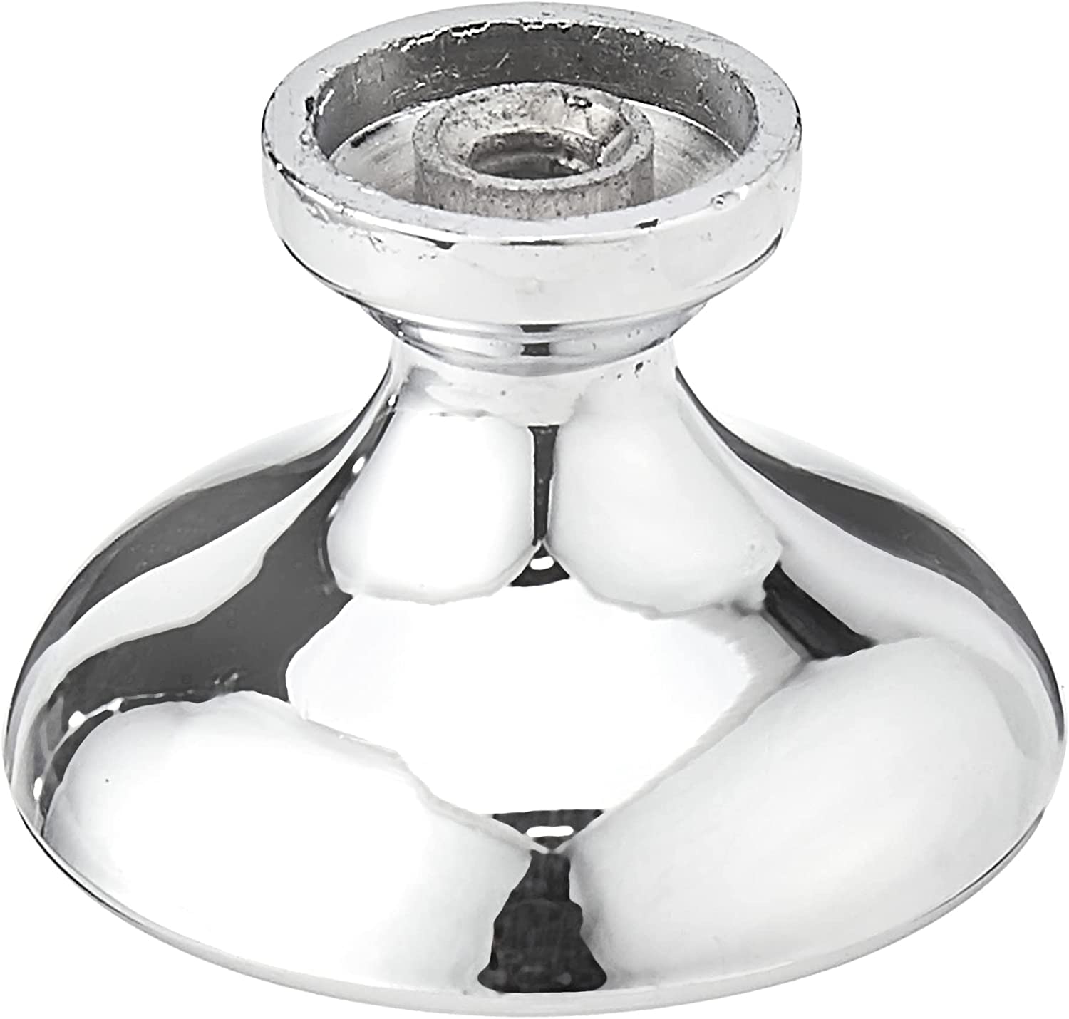 Amazon Basics AB600PC25 Round Flat Cabinet Knob Polished Chrome 25Pack