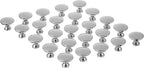 Amazon Basics AB600PC25 Round Flat Cabinet Knob Polished Chrome 25Pack