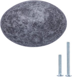 AmazonBasics Football Cabinet Knob 1.38in Diameter Antique Silver 10Pack