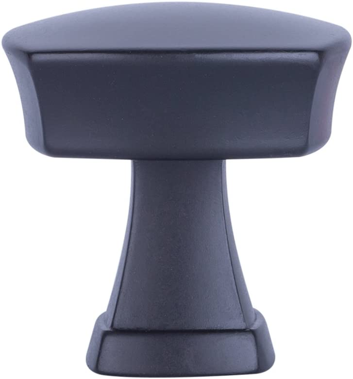 AmazonBasics Rounded Square Cabinet Knob 1.26in Diameter Flat Black 10Pack Secondary image