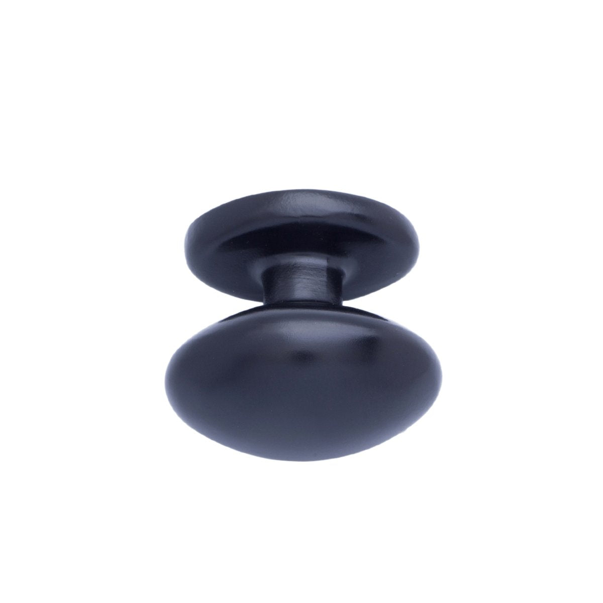 AmazonBasics Football Cabinet Knob 1.38inch Diameter Flat Black 25Pack