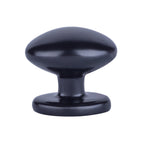 AmazonBasics Football Cabinet Knob 1.38inch Diameter Flat Black 25Pack