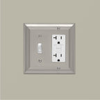 AmazonBasics Toggle and Gang Wall Plate Satin Nickel 2Pack