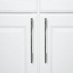 AmazonBasics Wide Modern Die Cast Cabinet Handle 9.13in Length 6.3in Centre to Centre, Antique Silver 10Pack