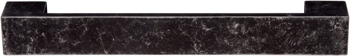 AmazonBasics Short Modern Cabinet Pull Handle 7.68in Length 6.3inch Hole Center Antique Silver 10Pack